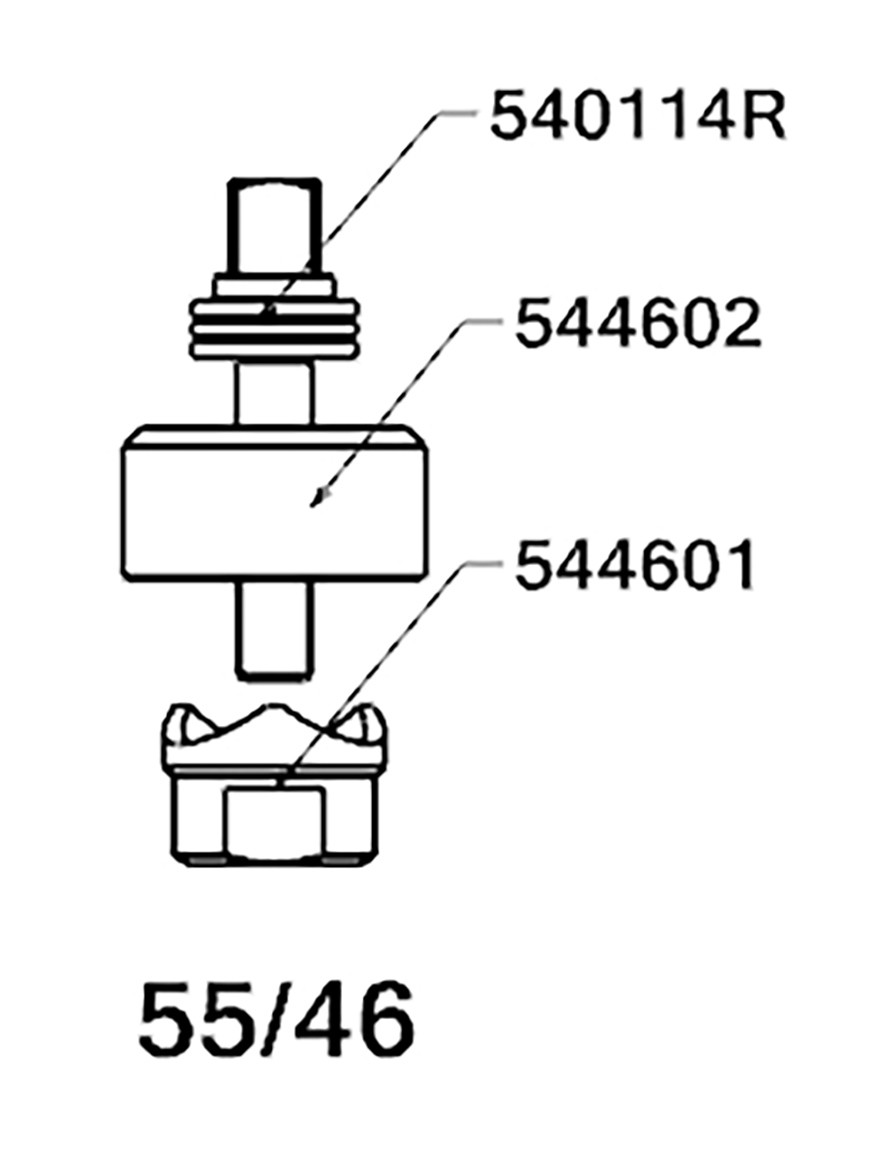 PERFORADOR REDONDO PARA CHAPA  CON RODAMIENTO FORZA SERIE 55